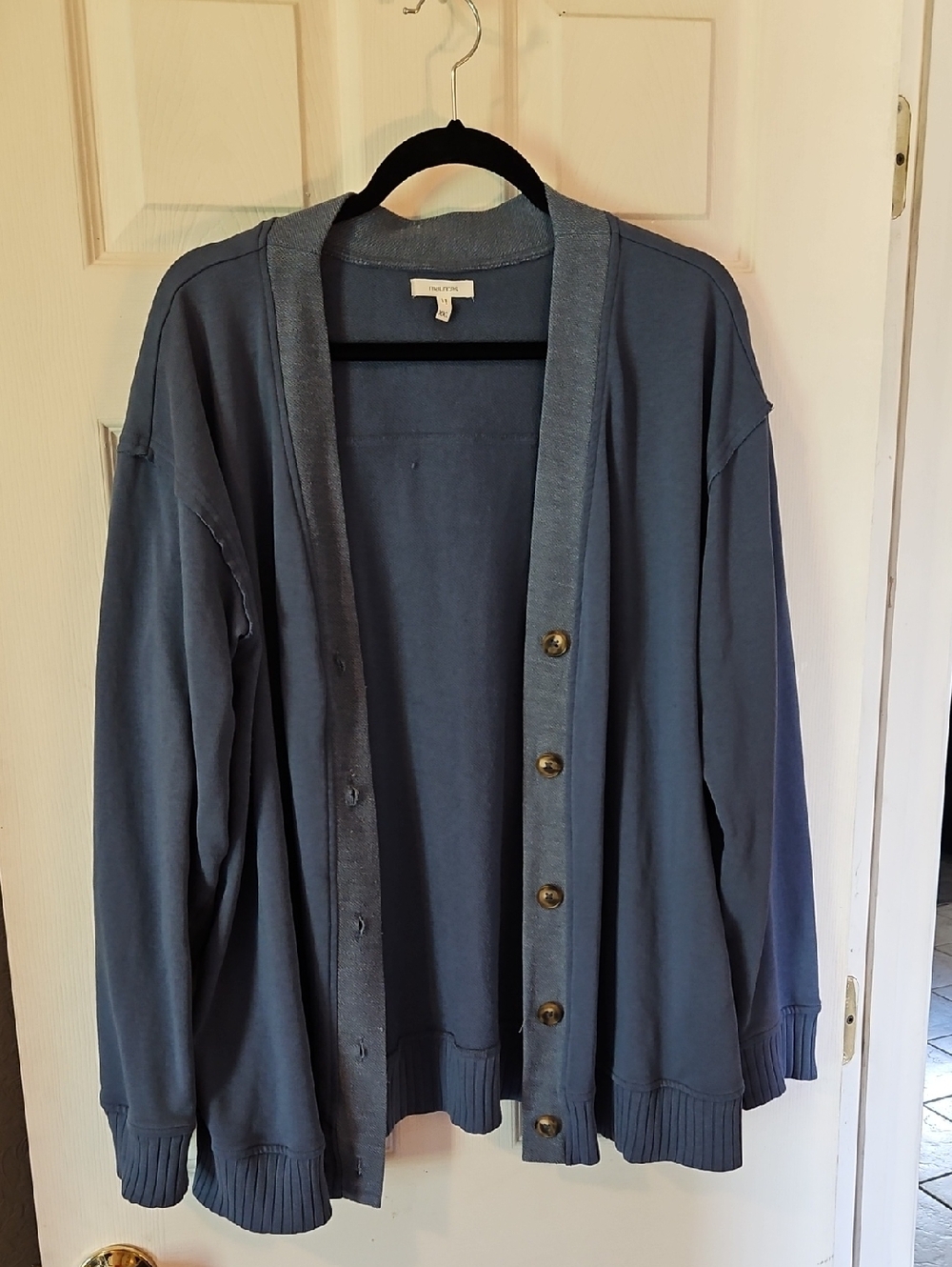 Maurices Slate Blue Button-Front Cardigan